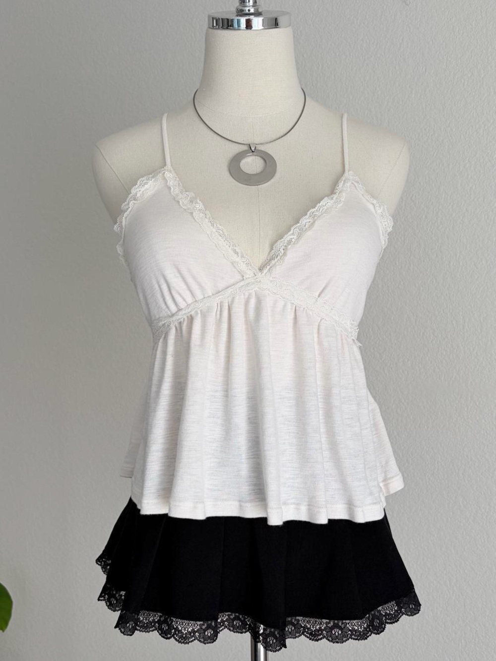 Roxy White Babydoll Cami